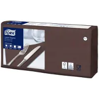 Tork Serviettes 33x33 cm 3 plis Brun,10 pk x 150 pk/pk