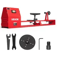 Vevor Tour à Bois 375 W 355x1016 mm Tour d'Établi à 4 Vitesses Réglables pour Professionnels