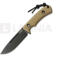 Trc knives Couteau South Pole Vanadis V4E DLC, coyote G10, black multicam kydex