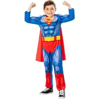 Rubies Costume Rembourré Avec Cape Personnalisé Superman 98-104 Cm