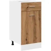 vidaXL Armoire basse à tiroirs Lyon Chêne Artisan 40x46x81,5 cm Matériau dérivé du bois