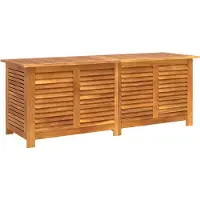 vidaXL Coffre de jardin avec fentes d'aération 150x50x56 cm bois massif acacia