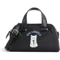 Karl Lagerfeld Sac à bandoulière 'Ikon Choupette' bleu clair / noir / blanc