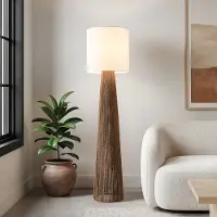 LumenXL Lampadaire Papira avec abat-jour blanc