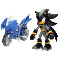 Sonic Figurine Sonic the Hedgehog Shadow avec Batcycle, 12 cm
