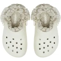Crocs Sabots enfant Classic Fleece Lined Clog K garcons - Blanc - 34 / 35