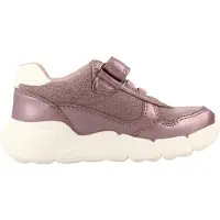 Geox Baskets à scratch Flextyper bébé fille - Rose foncé/Silver