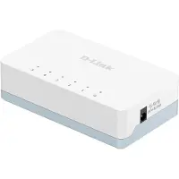 D-Link Commutateur de bureau non géré Fast Ethernet à 5 ports S (5 ports), Switch réseau, Blanc