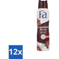 Fa Pflege Fa – Moments Glamour – Déodorant spray – Orchidée Noire – 150 ml – Pack économique – 12 pièces