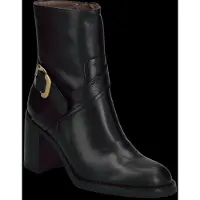 Wonders pour femme. I-9222 Bottines en Cuir Alice noir (41), 3 à 5 cm, Fermeture éclair, Casuel