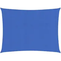 vidaXL Voile d'ombrage 160 g/m² rectangulaire bleu 5x6 m PEHD