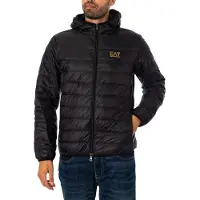 EA7 Veste d’hiver or / noir