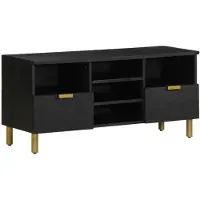 vidaXL Armoire TV noire 100x33x46 cm Bois composite