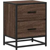 vidaXL Table de chevet chêne marron 40x31x50 cm bois d'ingénierie