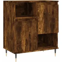 vidaXL Sideboard chêne fumé 60x35x70 cm bois composite