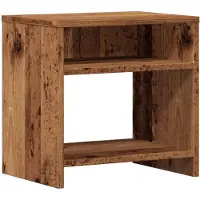 vidaXL Table de chevet vieux bois 40x30x40 cm bois d'ingénierie