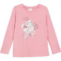 s.Oliver T-Shirt violet foncé / rose / noir / blanc
