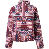 Columbia - Polaire imprimée à col montant demi-pressionné - Helvetia II Printed Cropped Half Snap Antique Mauve Geomix en Nylon - Taille S - Rose
