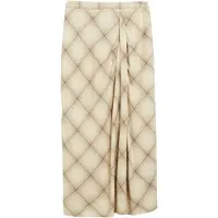 Comma Jupe beige / sable / brun foncé / gris