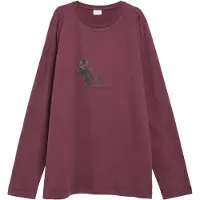 s.Oliver T-Shirt taupe / bordeaux / noir