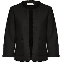 Cream Blazer 'Mellie' noir