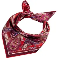 Roeckl Foulard mélange de couleurs / rouge sang
