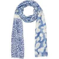 s.Oliver Écharpe crème / azur / bleu foncé