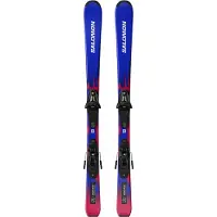 Salomon - Packs (skis + fix) - Skis de piste - Equipe S + C5 GW JR 2027 - Taille Enfant 110 cm - Bleu