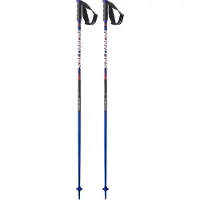 Salomon - Bâtons de ski en aluminium - Equipe Alu Race Blue/Red en Aluminium - Taille 130 cm - Bleu