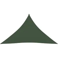 vidaXL Voile d'ombrage 160 g/m² Vert foncé 4x4x5,8 m PEHD