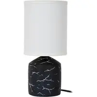 Lucide FRAN - Lampe de table - Ø 13 cm - 1xE14 - Noir