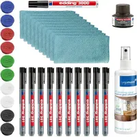 Legamaster Tableau pédagogique laqué et émaillé – Kit de recharge de 33 pièces (1x)