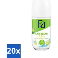 Fa Pflege Déodorant à bille Fa Lime Squeeze 50 ml - Pack économique - 20 pièces