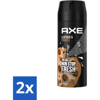 Axe Déodorant corporel Cuir & Biscuits 150 ml - Pack économique - 2 pièces