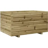 vidaXL Jardinière 90x60x49,5 cm bois de pin imprégné