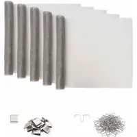 vidaXL Couverture pour puits de lumière avec clips, 5 pièces, 70 x 130 cm, argent