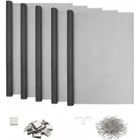 vidaXL Couverture pour puits de lumière, avec clips, 5 pièces, 70 x 130 cm, en fibre de verre