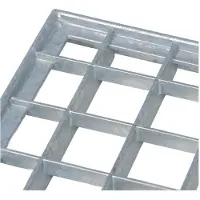 vidaXL Grille argent 80 x 50 x 2 cm Acier galvanisé à chaud