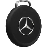 Chipolo LOOP Mercedes – Traceur Bluetooth rechargeable avec dragonne en silicone pour iOS et Android, noir (Apple Find My, Google Find Hub), Traceur, Noir