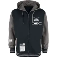 Back To The Future Sweat-shirt zippé à capuche de - Delorean - S - XXL - pour Homme - noir/gris foncé - Taille L