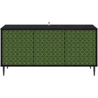 vidaXL Meuble TV GELEEN, 102 x 33 x 51 cm, noir, imitation chêne