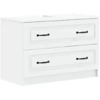 vidaXL Meuble sous-lavabo UTRECHT, blanc, 82 x 41 x 56 cm, fabriqué en panneaux de particules