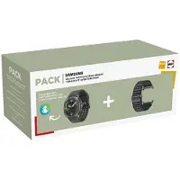 Samsung Pack Montre connectée Galaxy Watch Ultra 2 Argent Titane + Bracelet Noir