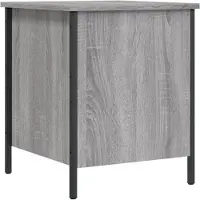 vidaXL Banc de rangement sonoma gris 40x42,5x50 cm bois d'ingénierie