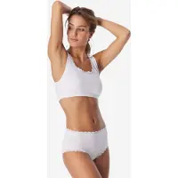 Schiesser Slip ' Cotton Lace ' blanc