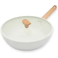 DUKA : Accessoires de cuisine, vaisselle, plats de service, décoration de table - Superbe poêle à frire avec couvercle, 28 cm, Gran Induction