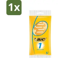 BIC - Lames de rasoir - Sensitive - Lame simple - Lames jetables - 5 lames de rasoir - 1 pièce