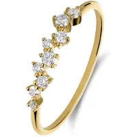 Lucardi Bague or / transparent