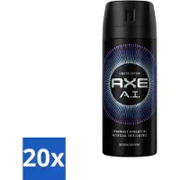 Axe Ax – Édition limitée – Déodorant spray pour le corps – AI – 150 ml - Pack économique - 20 pièces