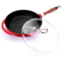 Lava Poêle à frire - 28 cm - 2,8 litres - Fonte - Rouge